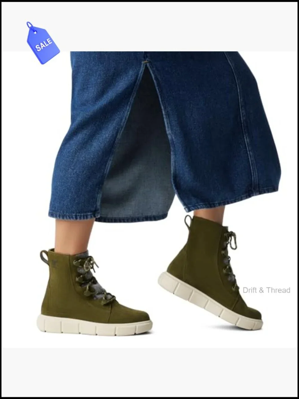 Waterproof Suede Ankle Boots for Women Winter Lace Up Fleece Lined